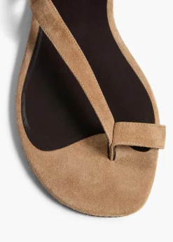 Aimee Ankle Strap Flat Sandal in|Khaite Discount