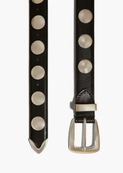 Benny Belt with Studs in|Khaite Best
