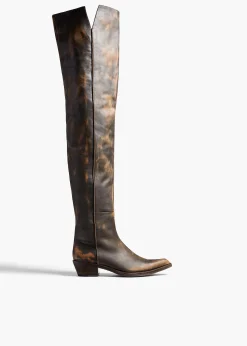 Clive Over-the-Knee Flat Boot in|Khaite