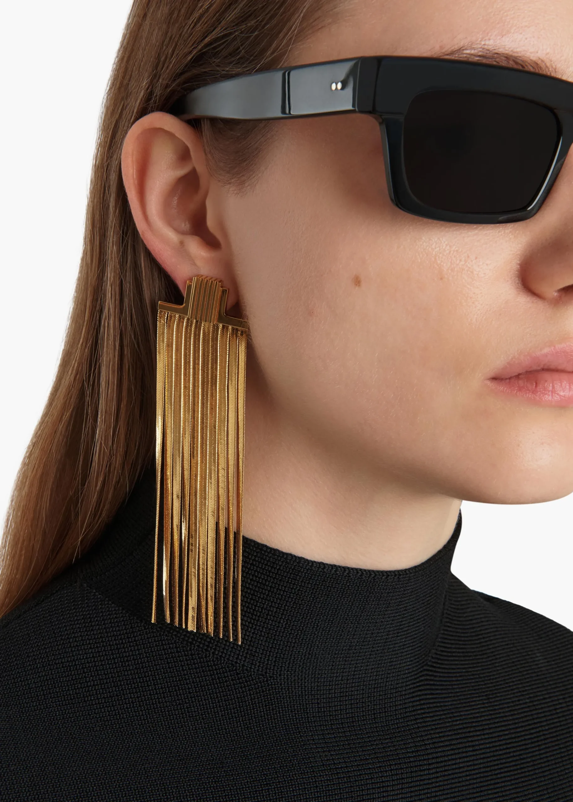Empire Snake Chain Earrings in|Khaite Discount